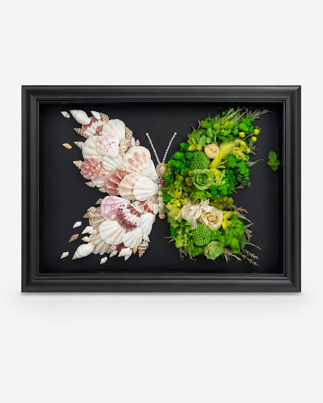 Custom Preserved Flower Butterfly Frame – Handmade Botanical Art Gift