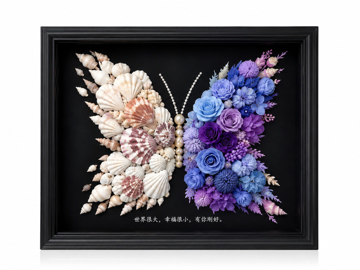Custom Preserved Flower Butterfly Frame – Handmade Botanical Art Gift
